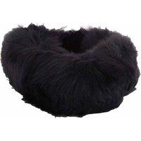 SNUGRUGS Women's Womens Luxury Genuine Sheepskin Ski Headband in Black