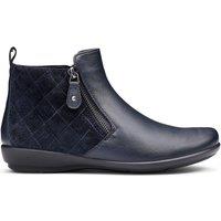 Hotter Women's 'Winchester' Quilted Boots in Navy | Size: 4.5