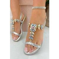 Sparkly Flora Jewel Sandals