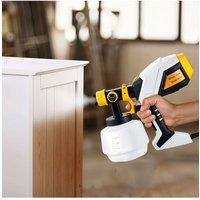 Living and Home Electric Paint Sprayer with 4 Nozzles in White