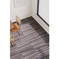 Living and Home 36Pcs Multi-Width Strip Wood-Effect Self-Adhesive PVC Flooring with UV Coating, 5m Cover in Dark Brown