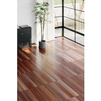 Living and Home 36Pcs Multi-Width Strip Wood-Effect Self-Adhesive PVC Flooring with UV Coating, 5m Cover in Brown