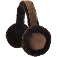 SNUGRUGS Women's Womens Full Sheepskin Ear Muffs with Gift Box in Brown