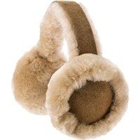 SNUGRUGS Women's Womens Full Sheepskin Ear Muffs with Gift Box in Tan