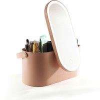 Rio Women's Lush Box Makeup Cosmetic Vanity Travel Case with Removeable LED Light Mirror - Pink