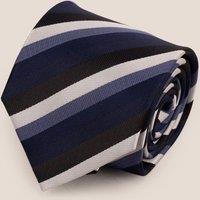Oswin Hyde Men's Classic Multi Stripe Blue Tie