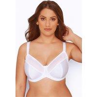 Yours Women's Non-Padded Underwired Bra in White | Size: 50D
