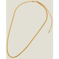 Accessorize Women's Stainless Steel Omega Chain Necklace in Gold