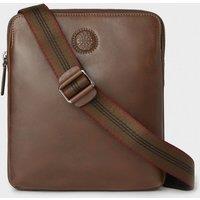 OSPREY LONDON Men's The Compass Small Leather Messenger in Tan
