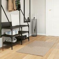 Berkfield Home Rug HUARTE Short Pile Soft & Washable Sand 60x110 cm in Brown | Size: Medium
