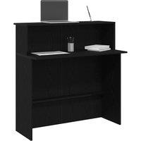 Berkfield Home Reception Desk Black 100x50x103.5 cm Engineered Wood