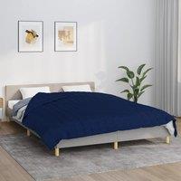 Berkfield Home Weighted Blanket Blue 220x230 cm King 11 kg Fabric