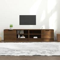 Berkfield Home TV Cabinets 2 pcs Brown Oak 80x35x36.5 cm Engineered Wood