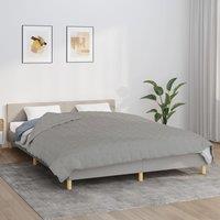 Berkfield Home Weighted Blanket Grey 220x230 cm King 11 kg Fabric