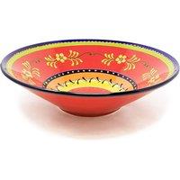 Verano Spanish Ceramics Classic Spanish Hand Painted Kitchen Dining Extra Large Conical Bowl 38cm Daisy Chains