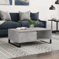 Berkfield Home Coffee Table Concrete Grey 90x60x35 cm Engineered Wood | Size: 90 x 60 x 35 cm