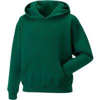 Jerzees Schoolwear Jerzees Schoolgear Hooded Sweatshirt in Bottle Green | Size: 11-12 Years