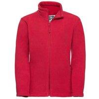Jerzees Schoolwear Jerzees Schoolgear Full Zip Outdoor Fleece Jacket in Red | Size: 7-8 Years