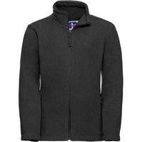 Jerzees Schoolwear Jerzees Schoolgear Full Zip Outdoor Fleece Jacket in Black | Size: 9-10 Years