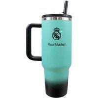 Real Madrid CF Crest Thermal Flask in Teal