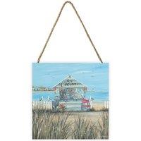 Diane Demirci Beach Ice Cream Wooden Block