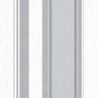 Vymura Stripe Textured Wallpaper in Mid Grey
