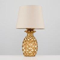 ValueLights Pineapple Gold Table Lamp