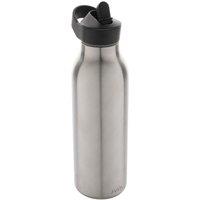 Avira Ara Flip Top Stainless Steel 500ml Water Bottle in Silver