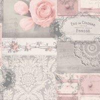 Crown Ophelia Dupage Wallpaper in Light Pink