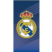 Real Madrid CF Crest Beach Towel in Blue