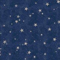 Crown Starlight Stars Wallpaper in Navy