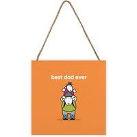 Herdy Best Dad Ever Wooden Plaque