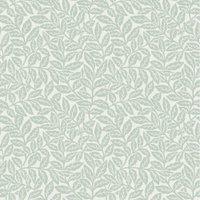 Crown Archives Branch Wallpaper in Light Green
