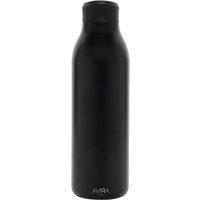 Avira Alok Stainless Steel 600ml Water Bottle in Black