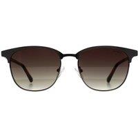 Guess Men's Semi Rimless Gunmetal Green Gradient GU00052 in Grey