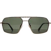 Police Men's Square Shiny Rose Gold Green SPLL86 Origins Classic 2