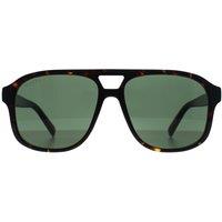 Gucci Men's Aviator Dark Havana Green GG1856S in Brown
