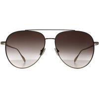 Salvatore Ferragamo Men's Aviator Light Gold Brown Gradient SF308S