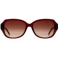 Ted Baker Women's Square Burgundy Flowers Red Brown Gradient TB1606 Mae