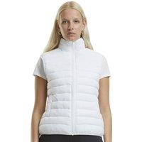 New Morning Studios Women's Lightweight Puffer Gilet in White | Size: Medium
