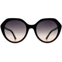 Guess Women's Oval Shiny Black Blue Pink Gradient GF6201