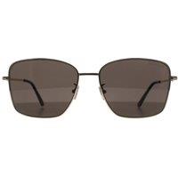 Tom Ford Women's Square Shiny Rose Gold Smoke Grey FT0953-D