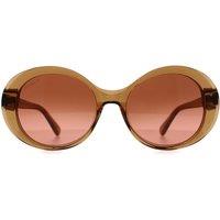Serengeti Women's Round Shiny Crystal Caramel Brown Mineral Drivers Gradient Photochromic Bacall