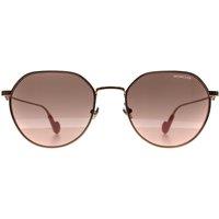 Moncler Women's Round Shiny Rose Gold Pink Brown ML0156-K
