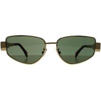 Celine Women's Cat Eye Shiny Endura Gold Green Metal Triomphe CL40293U