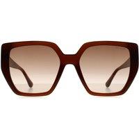 Guess Women's Cat Eye Shiny Light Brown Brown Gradient GF6178