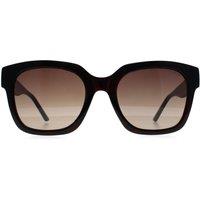 Guess Women's Square Dark Havana Brown Gradient GF6128