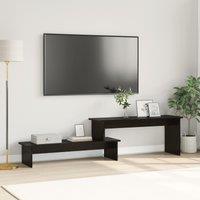 Berkfield Home TV Cabinet Black oak 180 x 30 x 43 cm Engineered wood