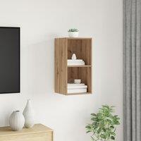 Berkfield Home TV Cabinet Artisan oak 37 x 37 x 72 cm Engineered wood in Brown