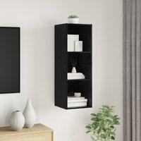 Berkfield Home TV Cabinet Black oak 37 x 37 x 107 cm Engineered wood